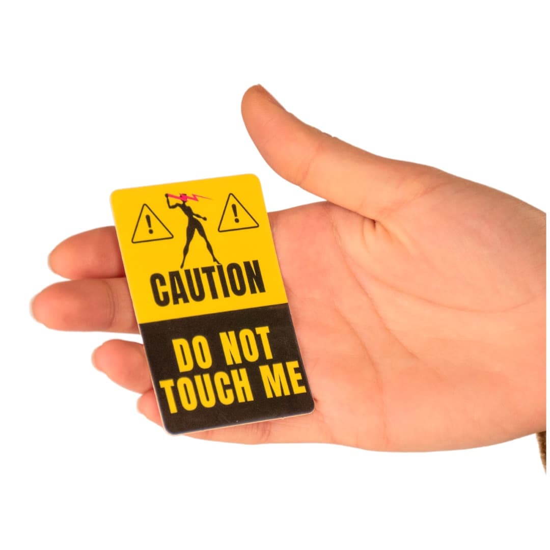 Do Not Touch Me Sticker – Runner 2×3 Inch Sticker