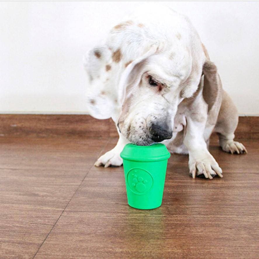 NEW! Durable Rubber Coffee Cup Chew Toy &amp; Tread Dispenser - thumbnail 4