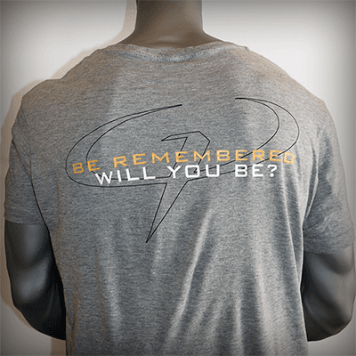 V-Neck – Be Remembered – NL Gray - thumbnail 3