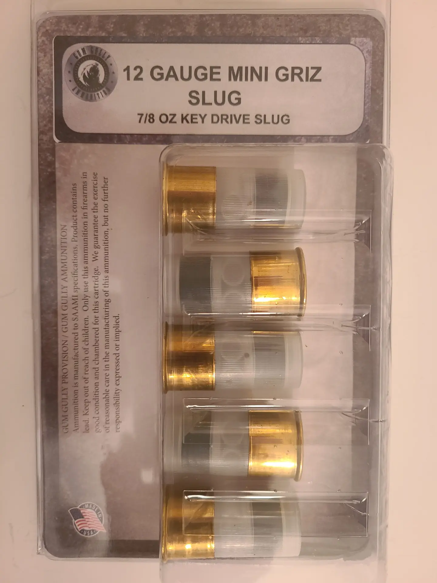 12 Gauge Mini Griz 7/8 Oz Slug