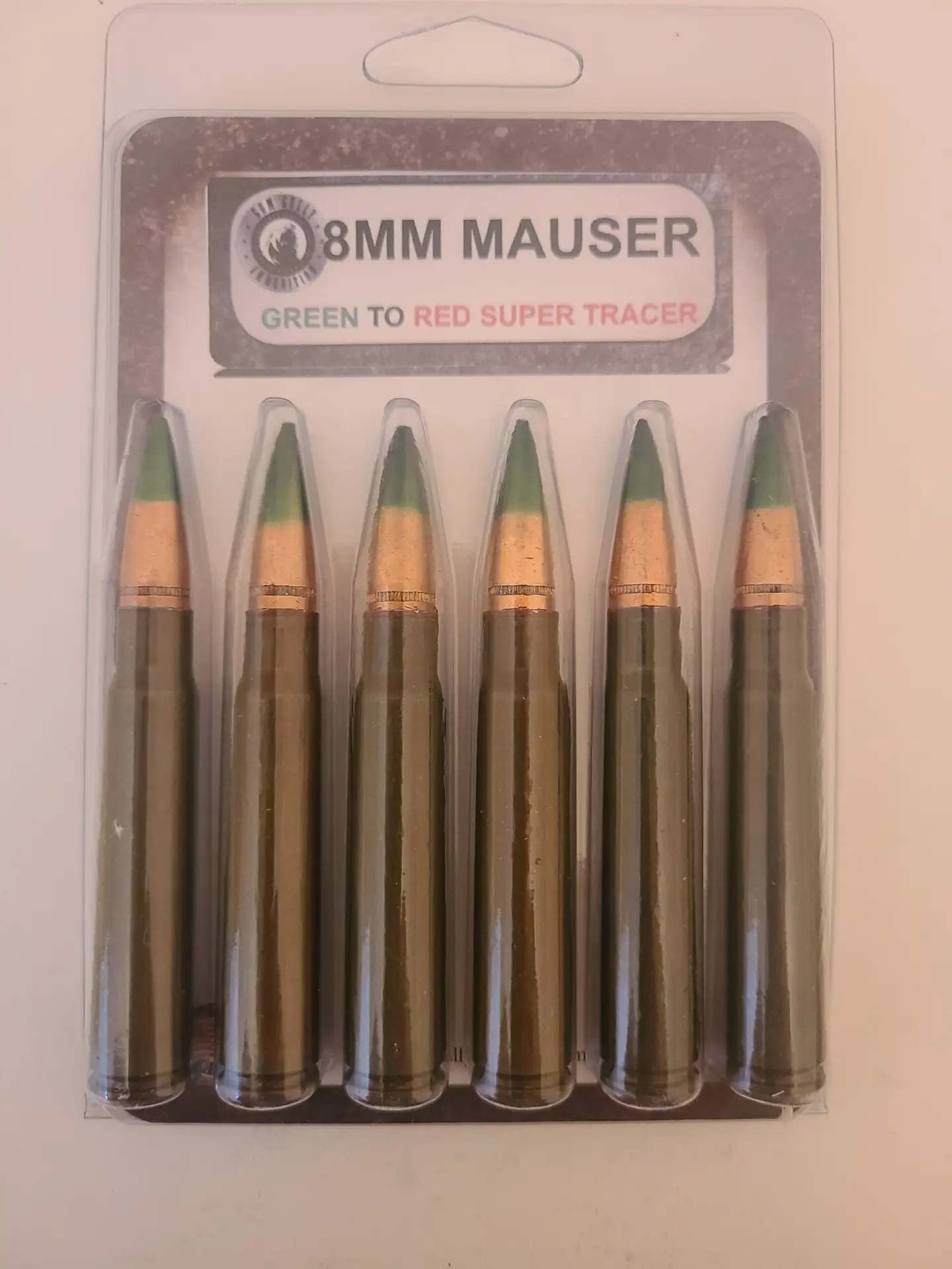 8 MM MAUSER Green to Red Super Tracer