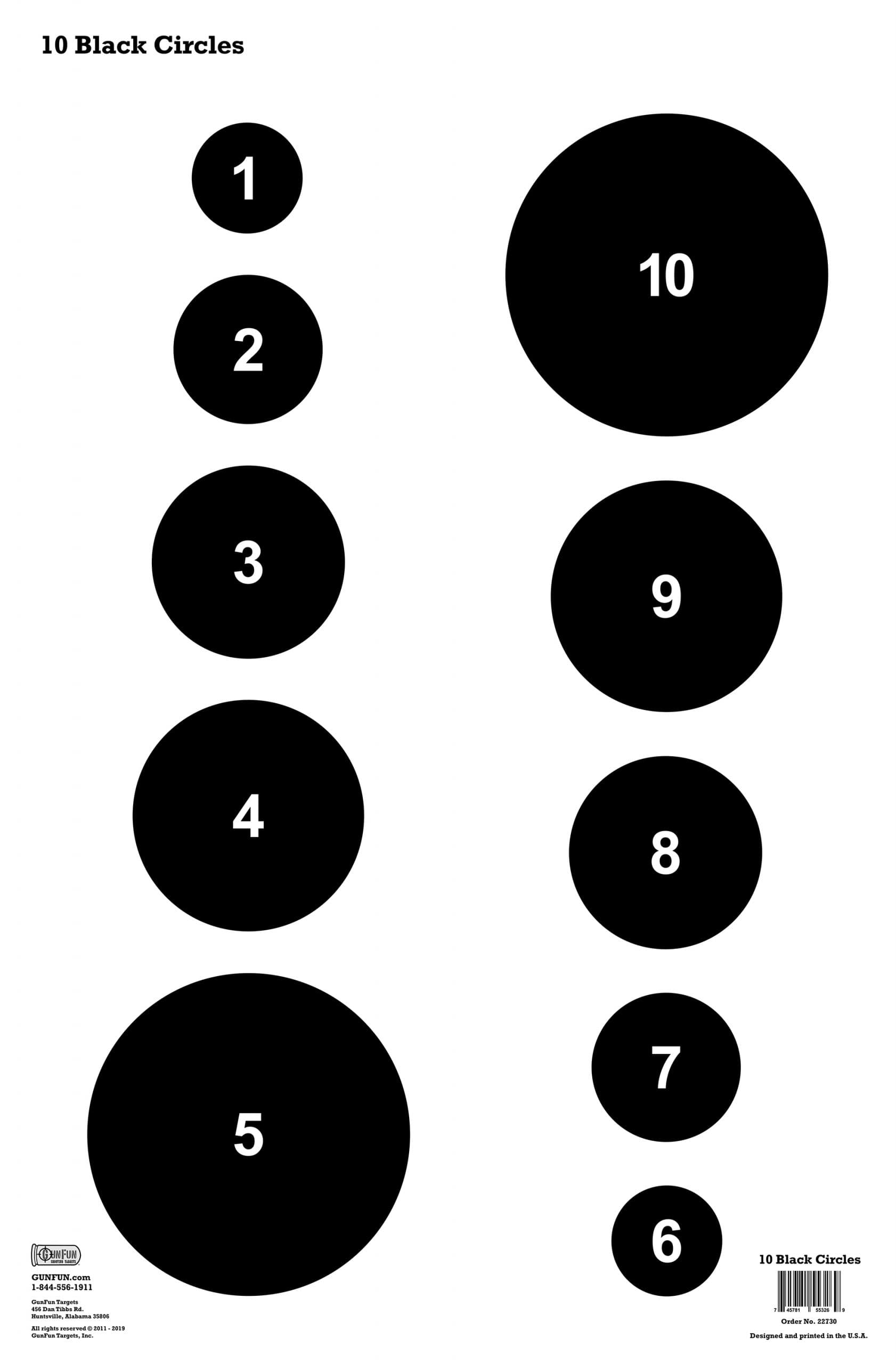 10 Black Circles (22730)