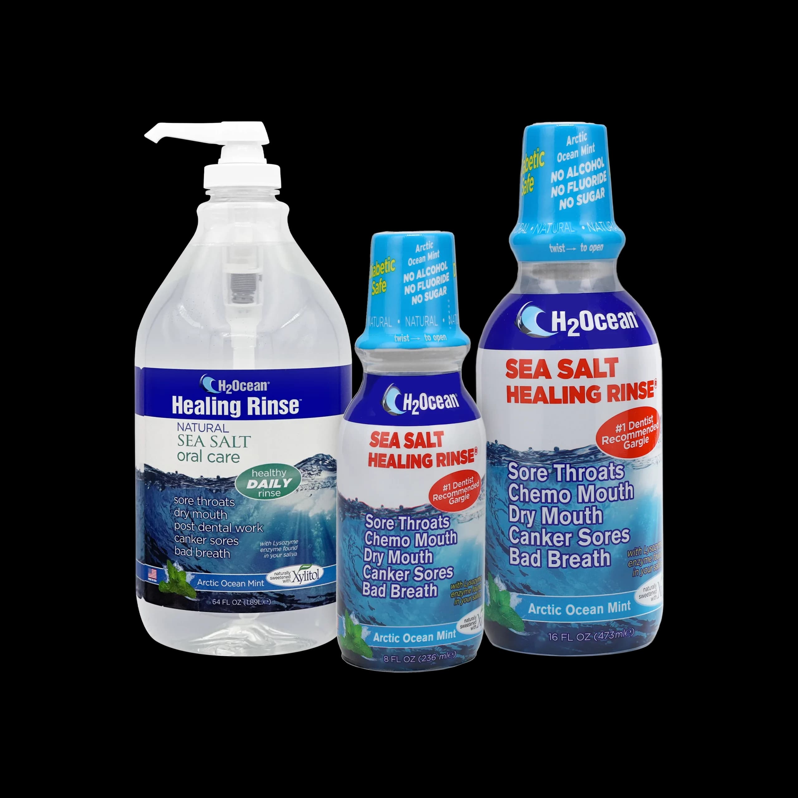 H2Ocean® Healing Rinse Mouthwash – Arctic Ocean Mint