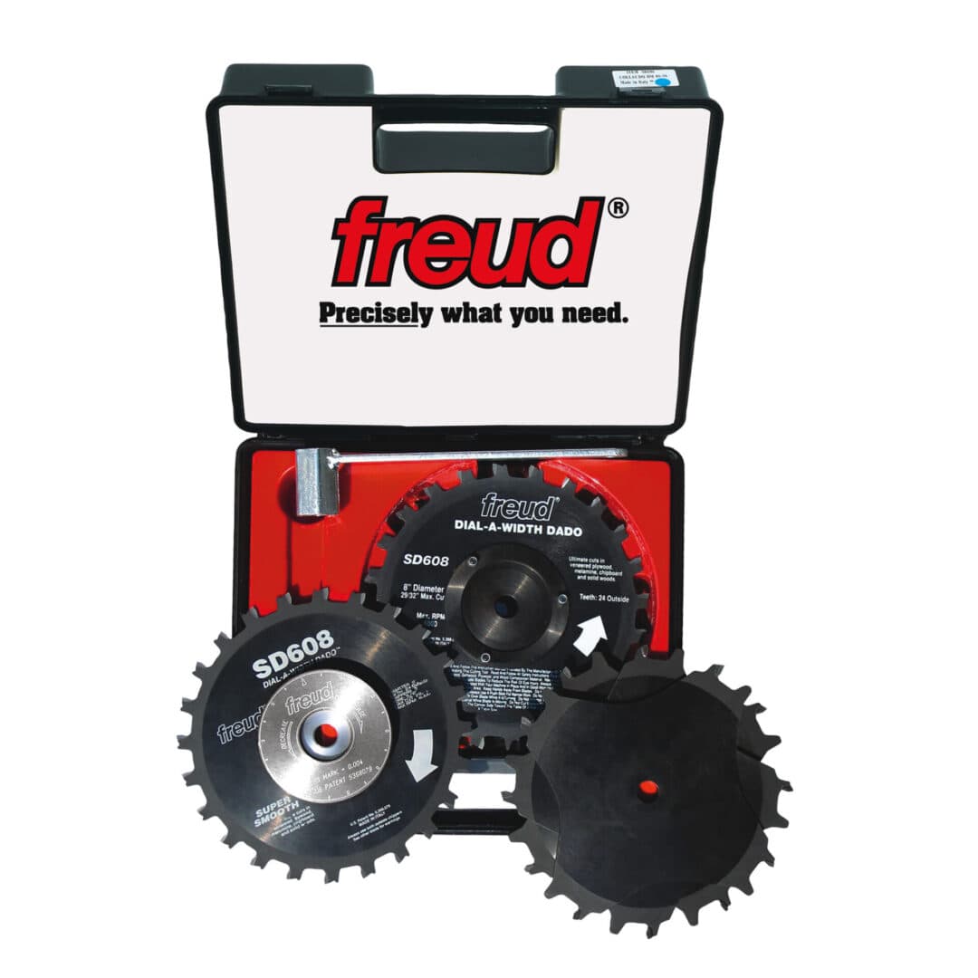 Freud SD608, 8″ Freud Dial-A-Width Stacked Dado Set, 24 Teeth