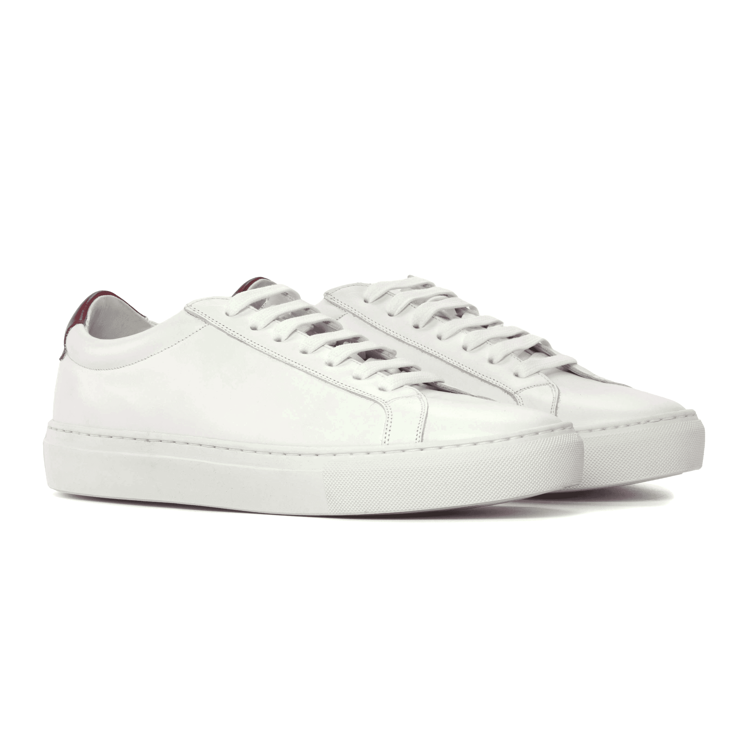 White Sneaker – Red Heel Tab