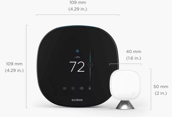 Ecobee Smart Thermostat Premium – Wi-Fi – Low Voltage - thumbnail 2