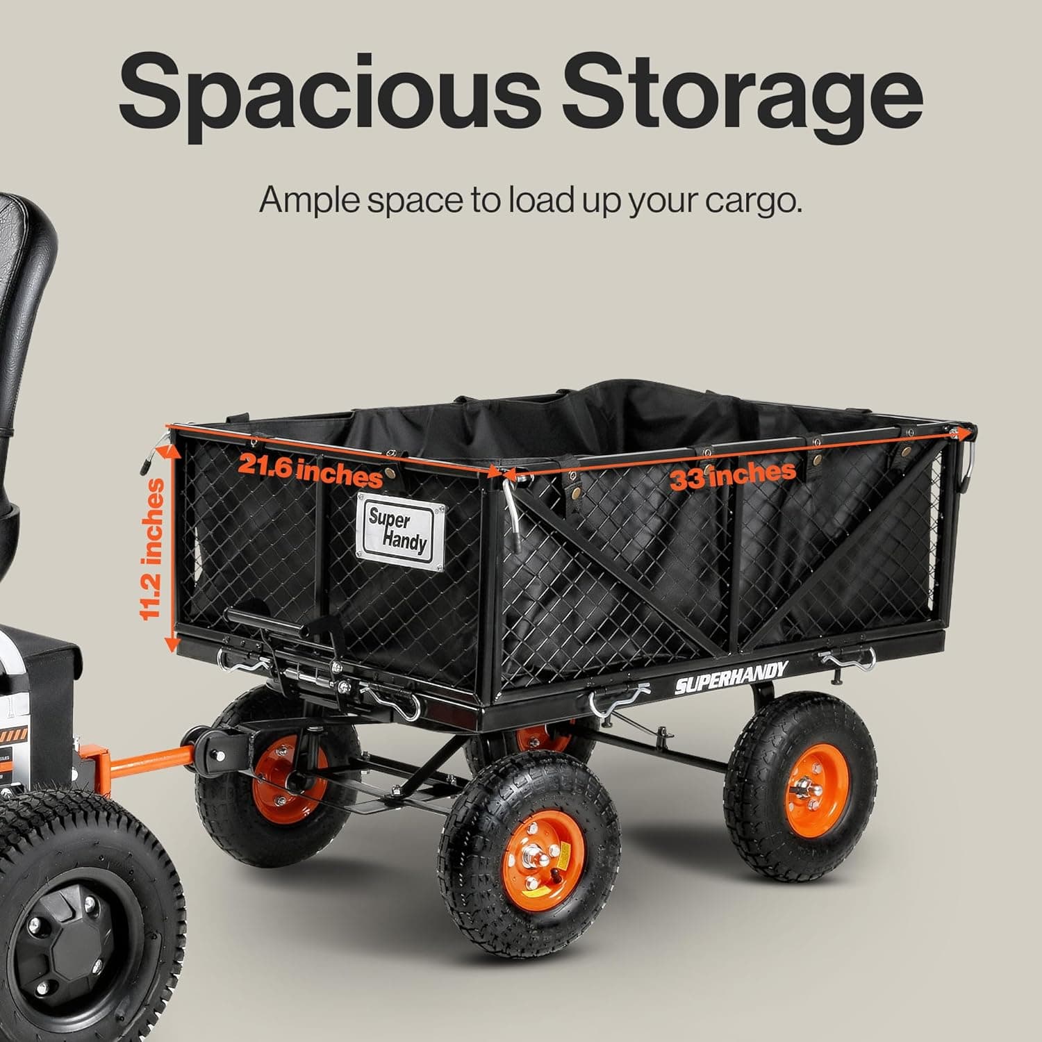 SuperHandy Towable Garden Cart - thumbnail 5
