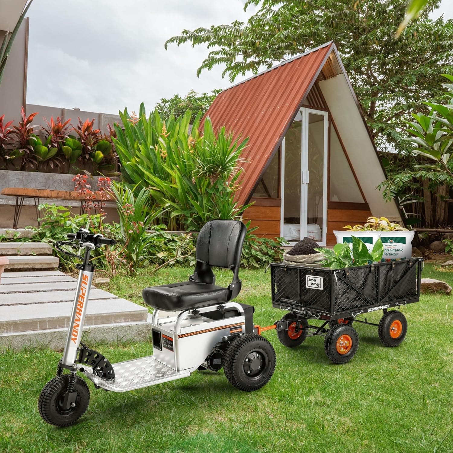 SuperHandy Towable Garden Cart - thumbnail 8