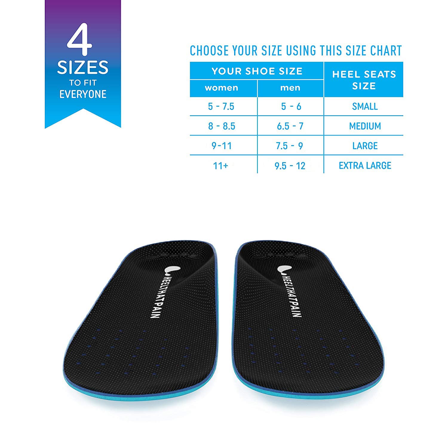 2 Pack 2 Pair High Arch Sole Seats - thumbnail 5