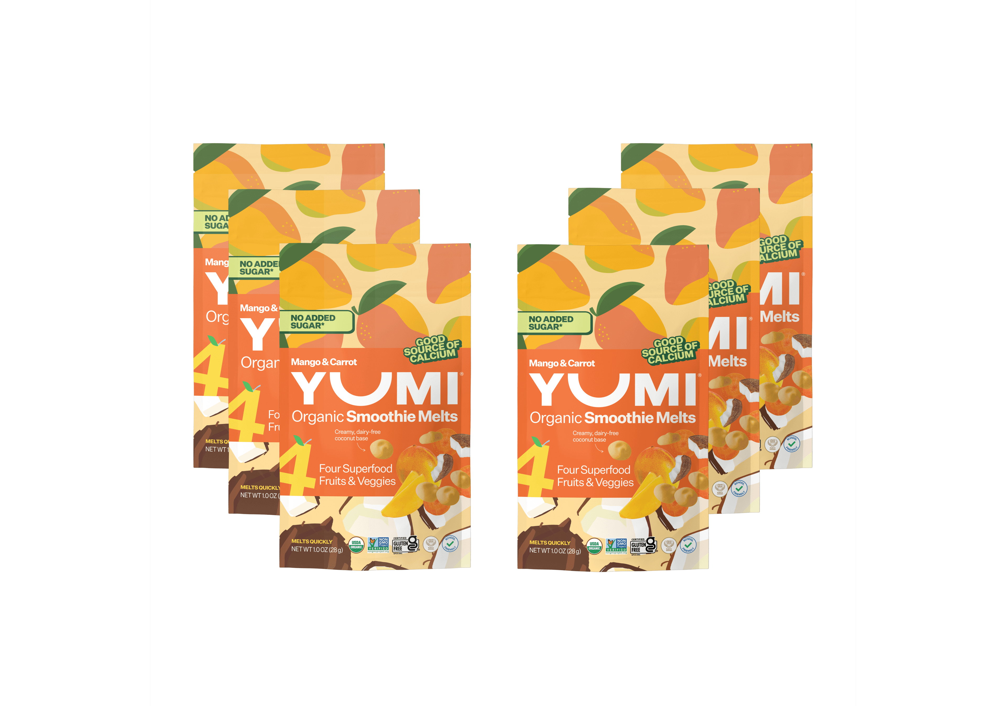 YUMI Organic Smoothie Melts – Mango & Carrot
