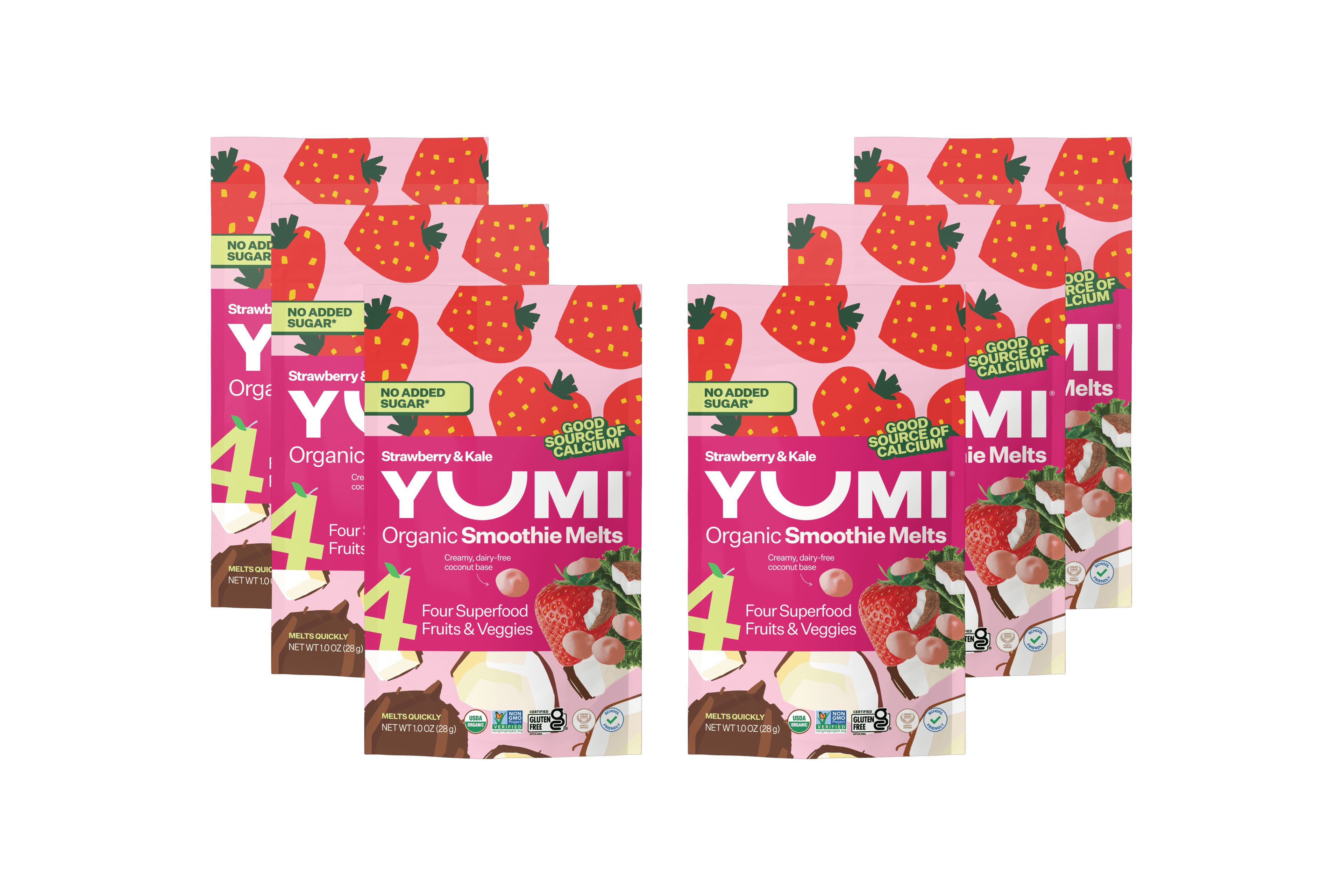 YUMI Organic Smoothie Melts – Strawberry & Kale