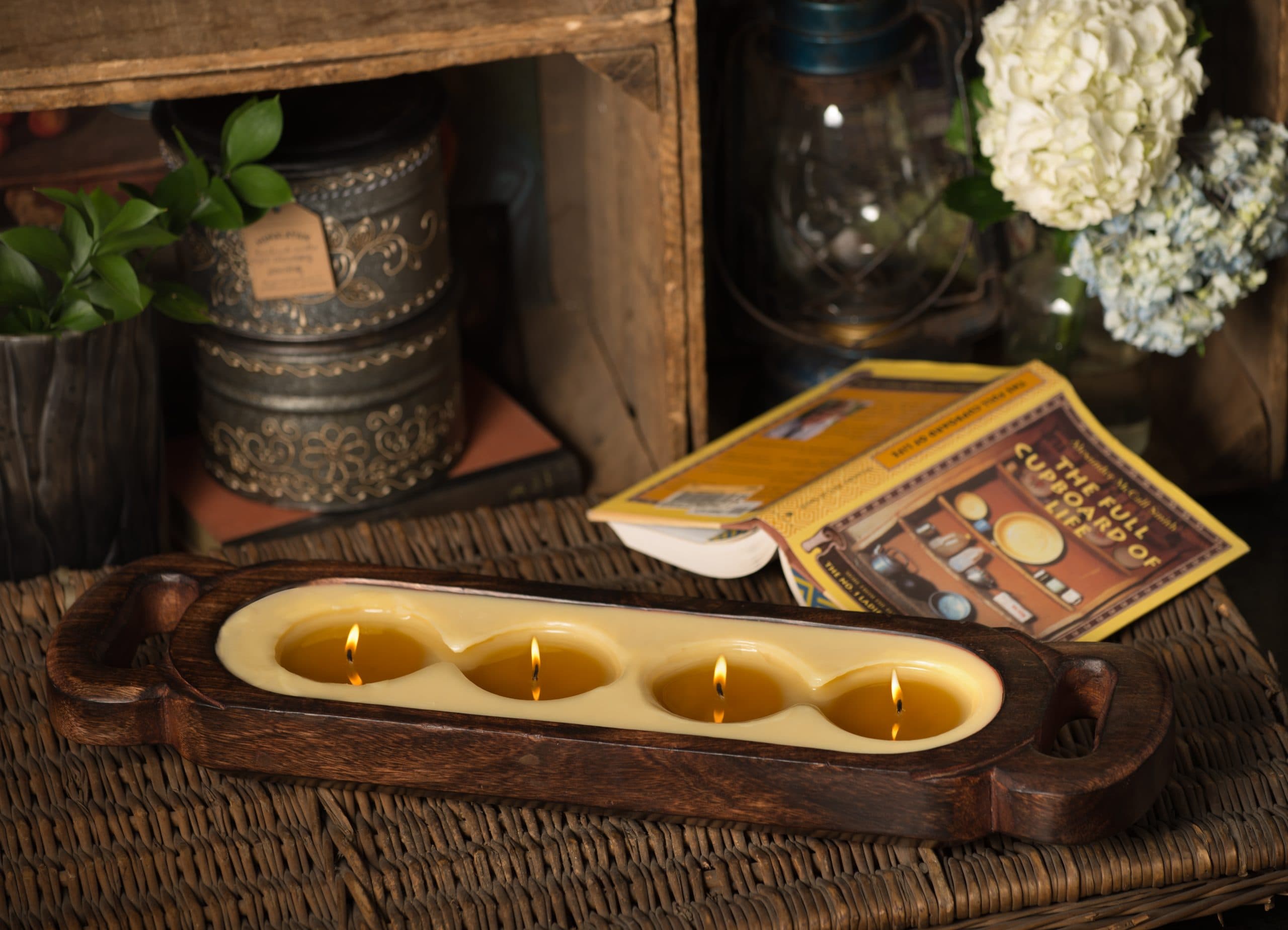 Wood Candle Tray Medium – 40oz - thumbnail 2