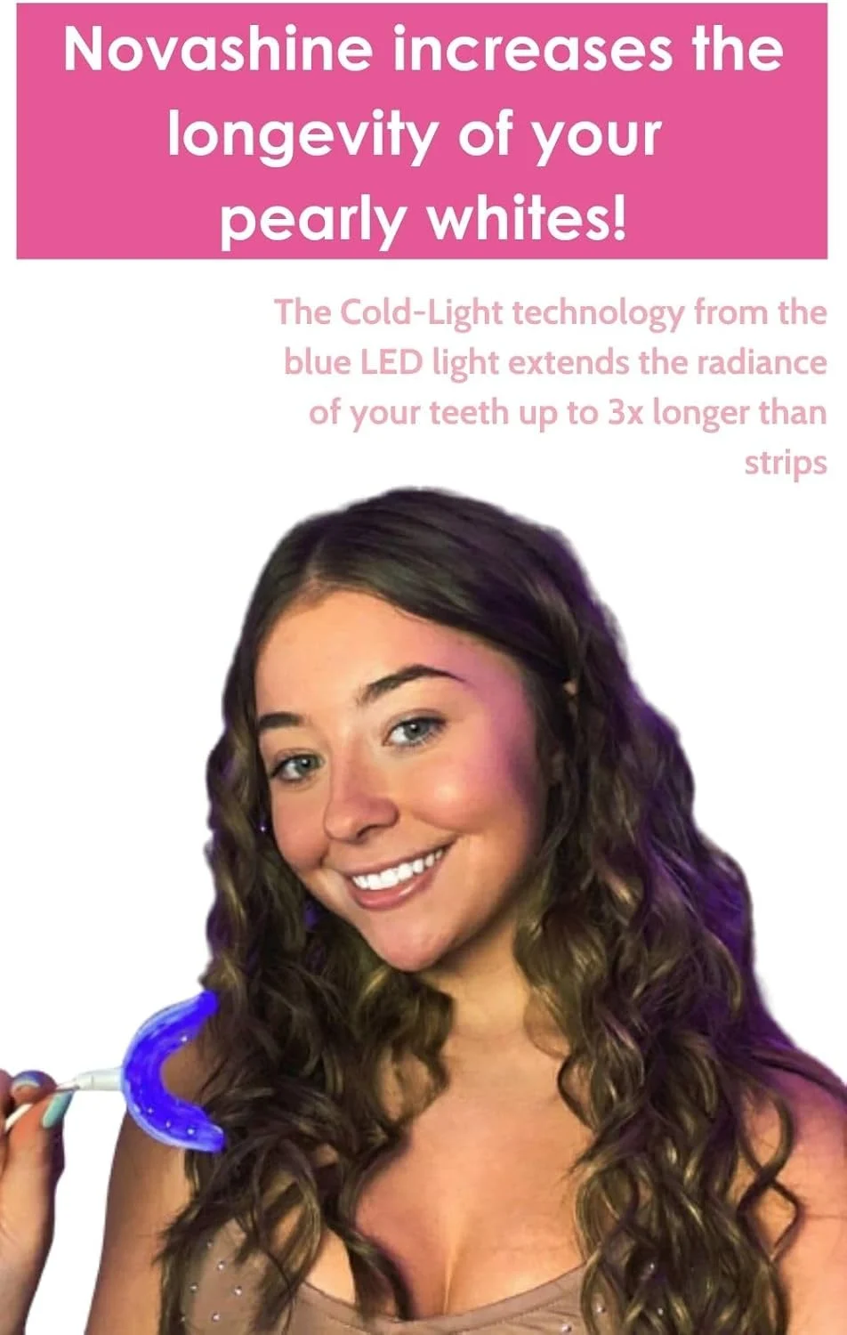 Novashine Professional Teeth Whitening Kit – Advanced LED & Peroxide Gel - thumbnail 4