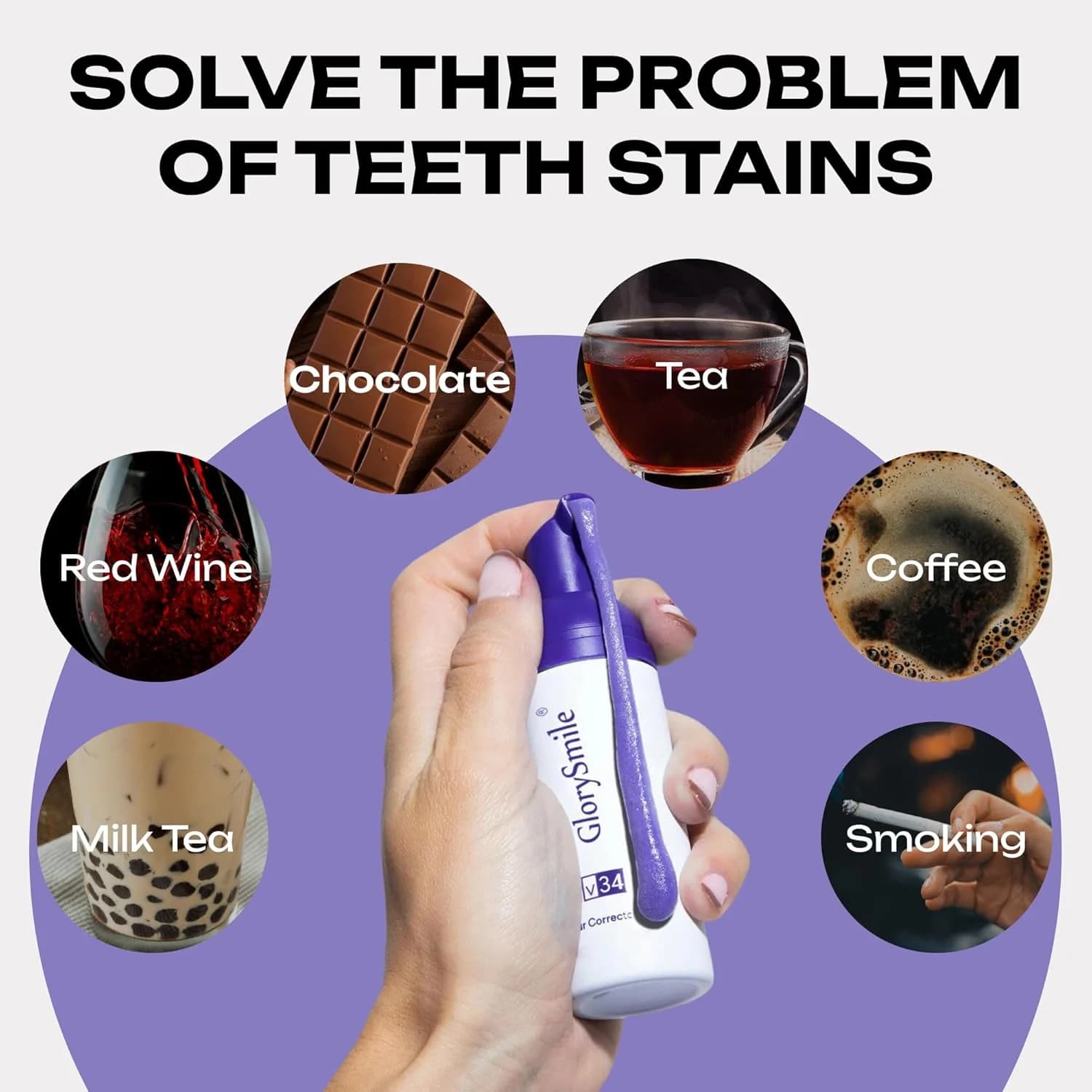 Purple Color-Correcting Teeth Whitening Foam – Gentle Daily Brightening - thumbnail 7