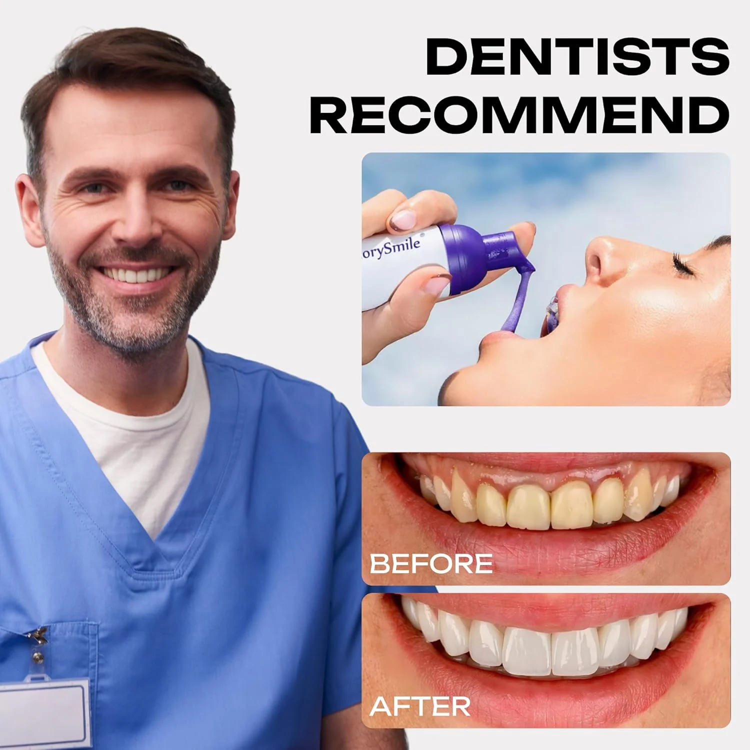Purple Color-Correcting Teeth Whitening Foam – Gentle Daily Brightening - thumbnail 2
