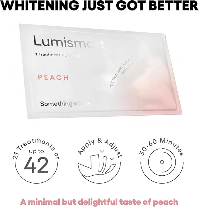 Something Nice Lumismart Whitening Strips – Enamel Safe for Sensitive Teeth - thumbnail 3