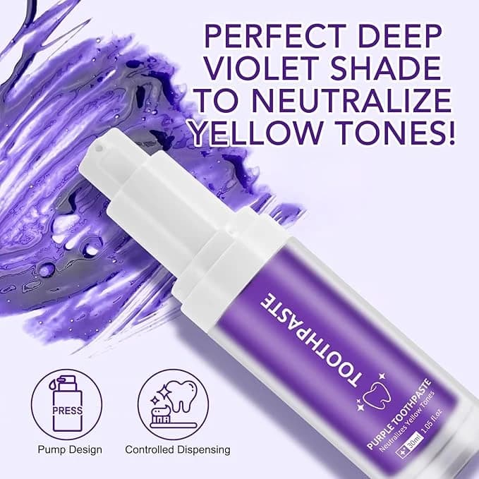 Purple Toothpaste Colour Corrector for Teeth Whitening - thumbnail 3