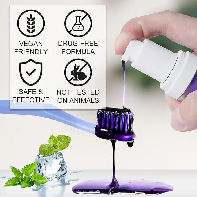 Purple Toothpaste Colour Corrector for Teeth Whitening - thumbnail 2