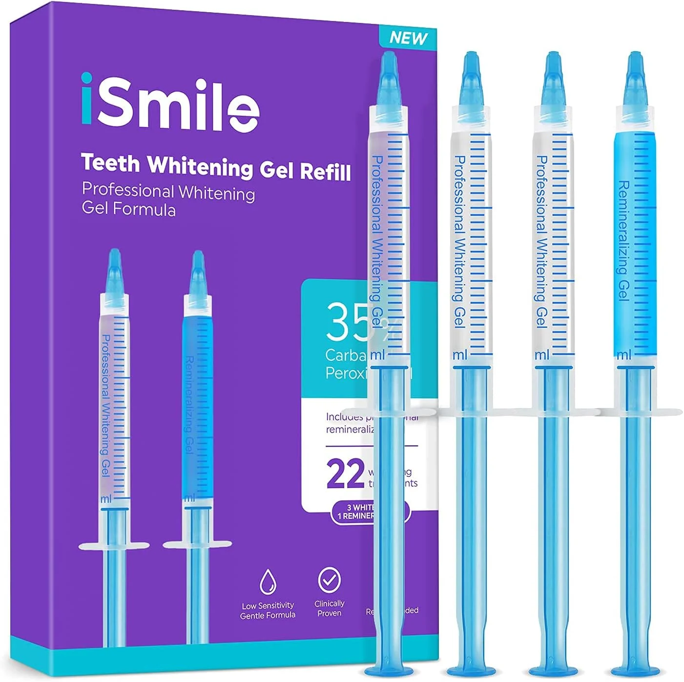 iSmile Teeth Whitening Gel Refill Pack – No Sensitivity, Premium Quality