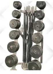 Barbell + Weight Rack