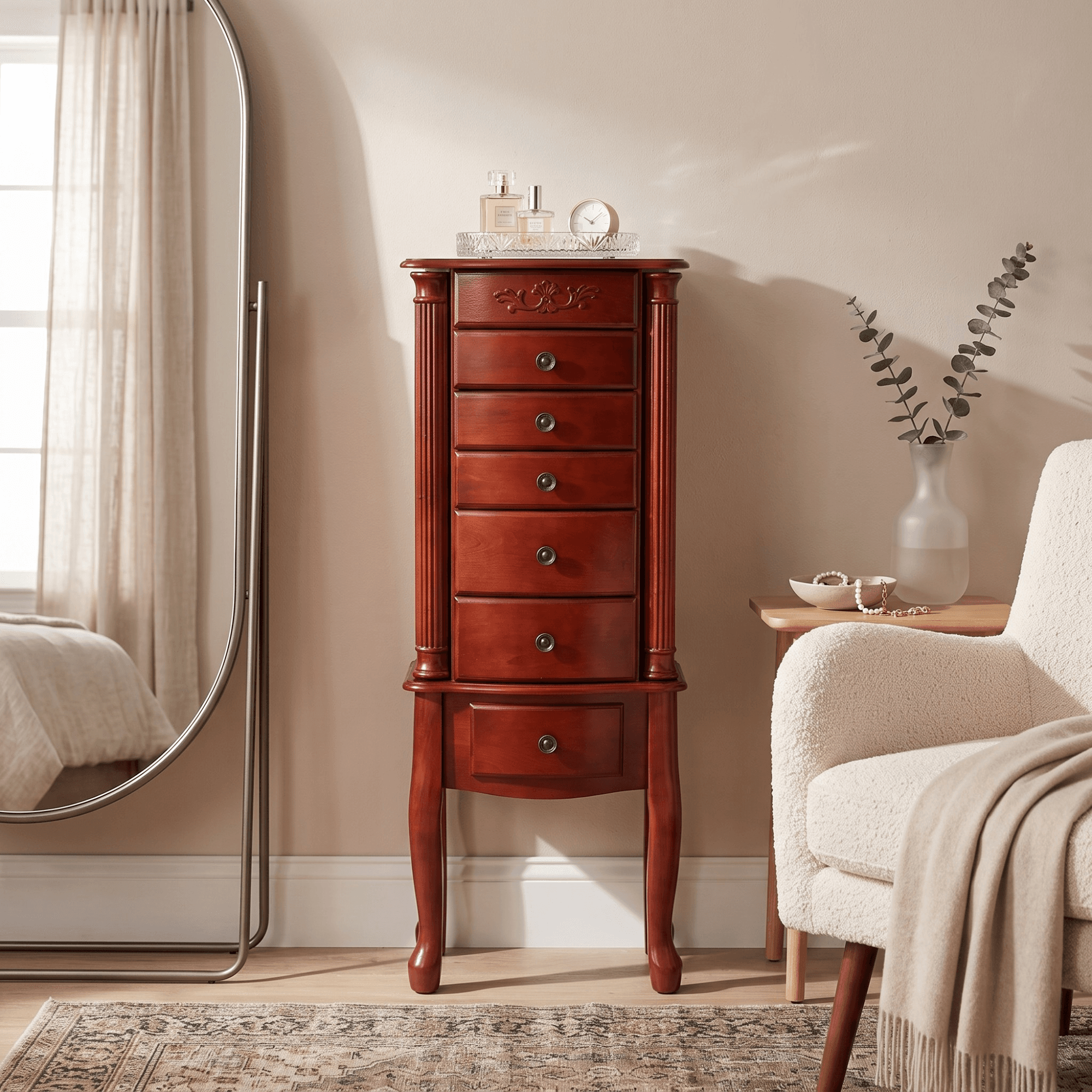 Morgan Jewelry Armoire ~ Cherry