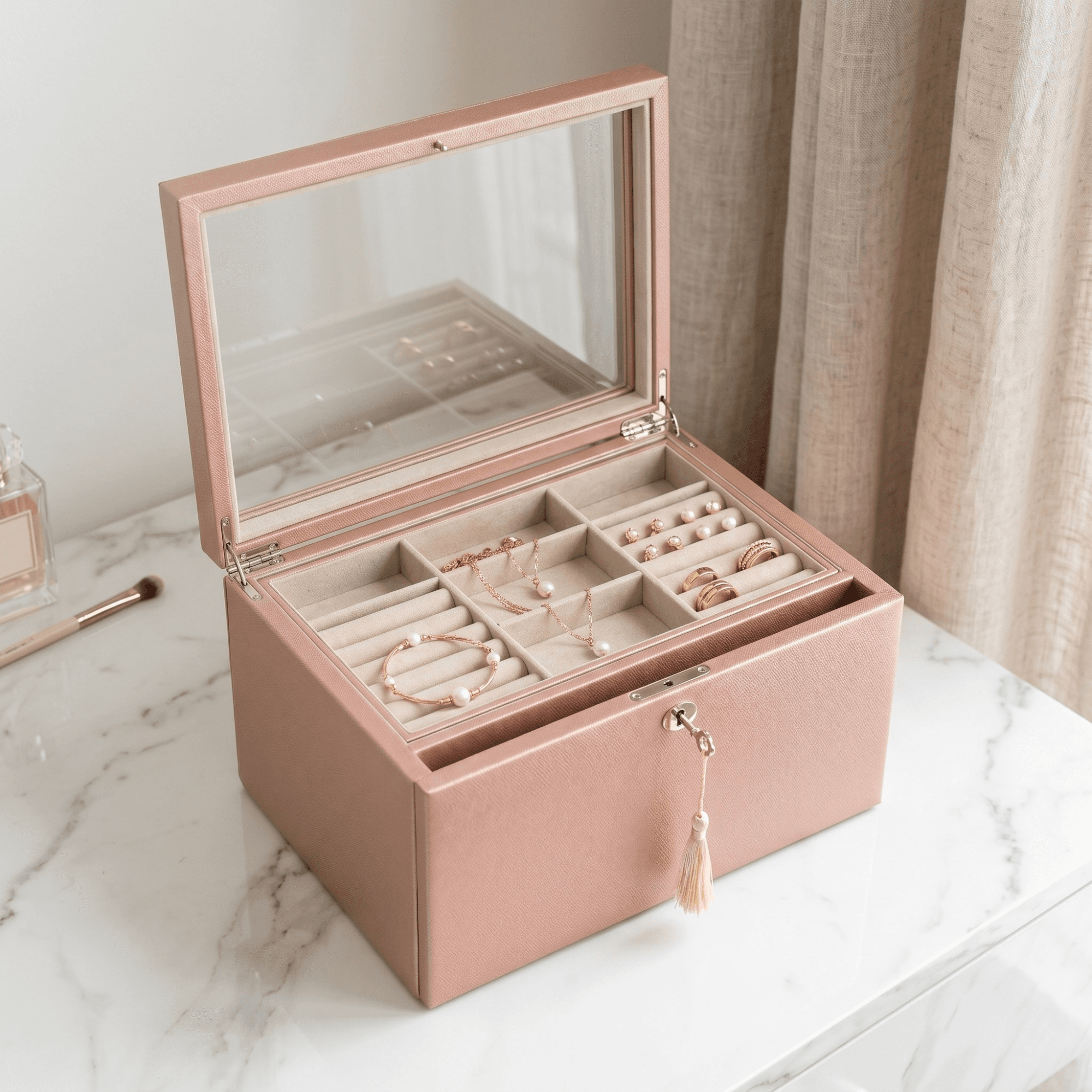 Emily Jewelry Box ~ Blush - thumbnail 2