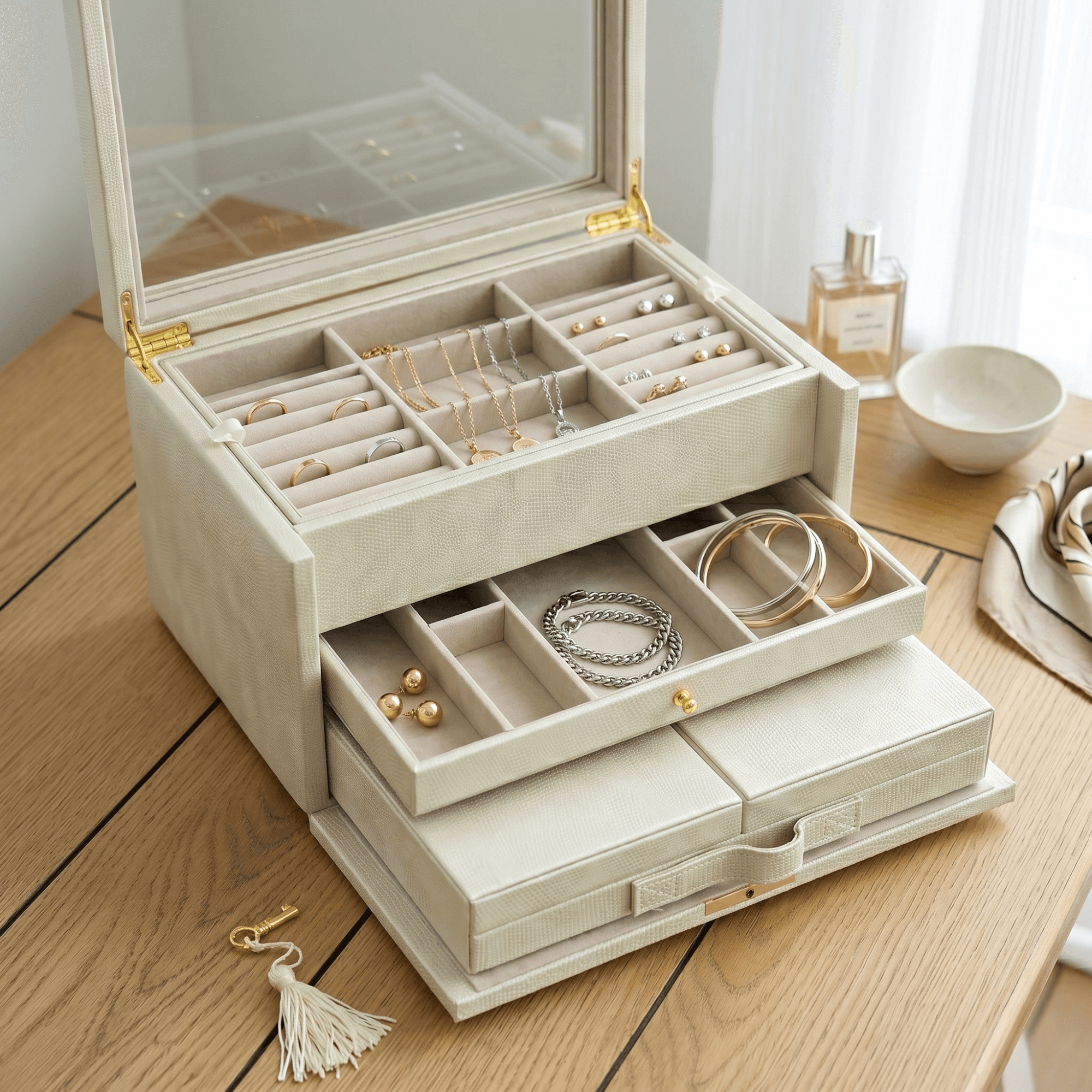 Emily Jewelry Box ~ Gold Snake - thumbnail 2