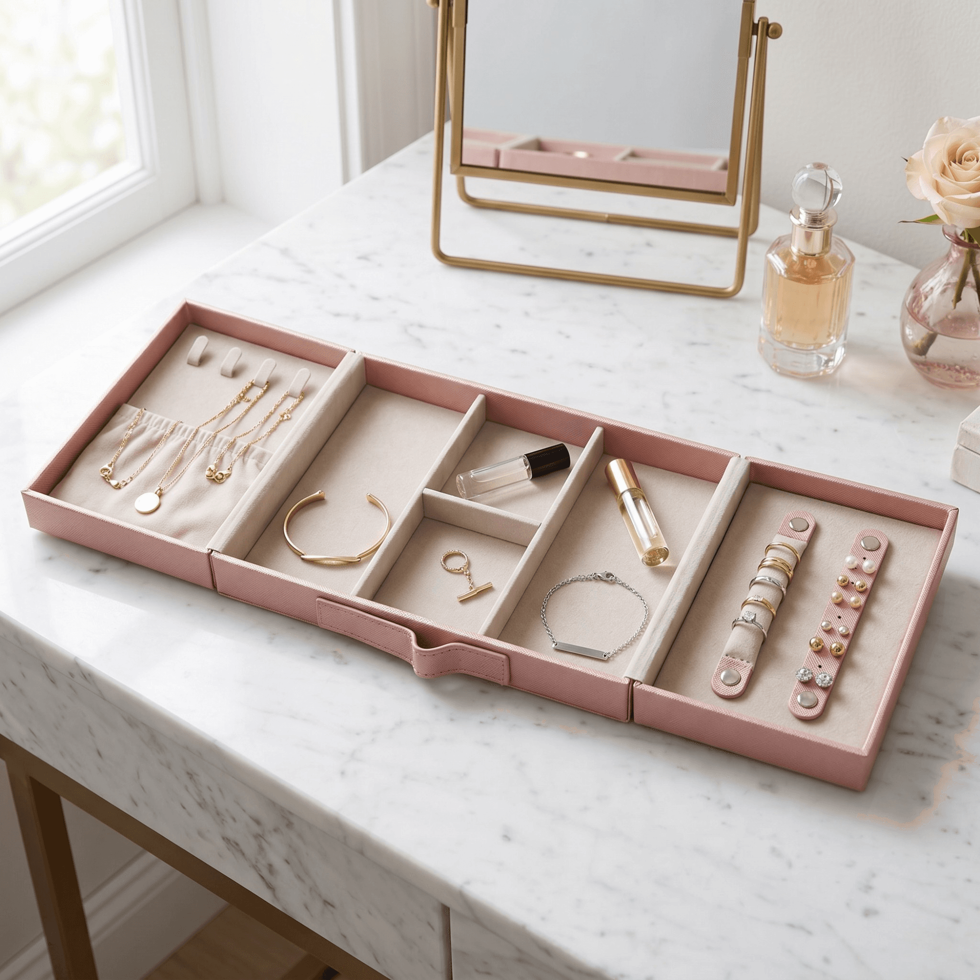 Emily Jewelry Box ~ Blush - thumbnail 6
