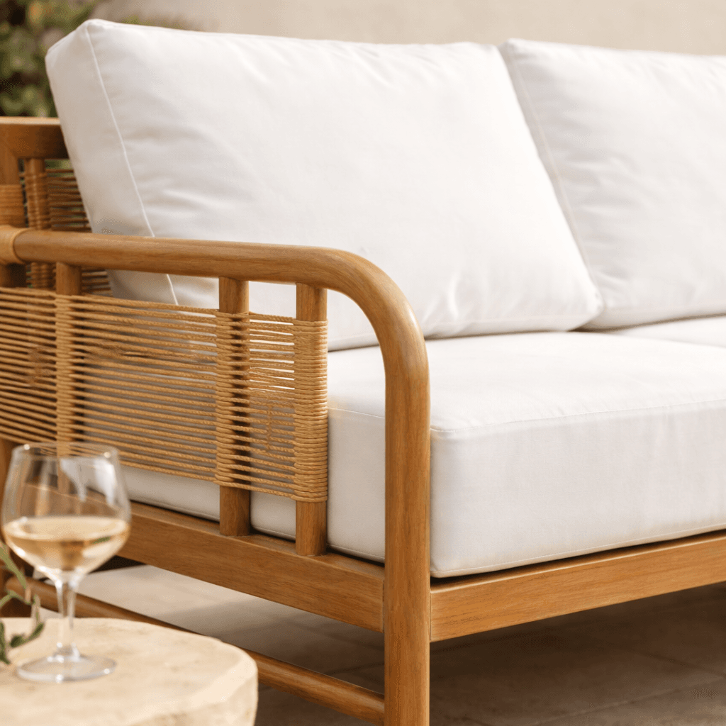 Westwood 58- Inch Teak Loveseat Sofa - thumbnail 4