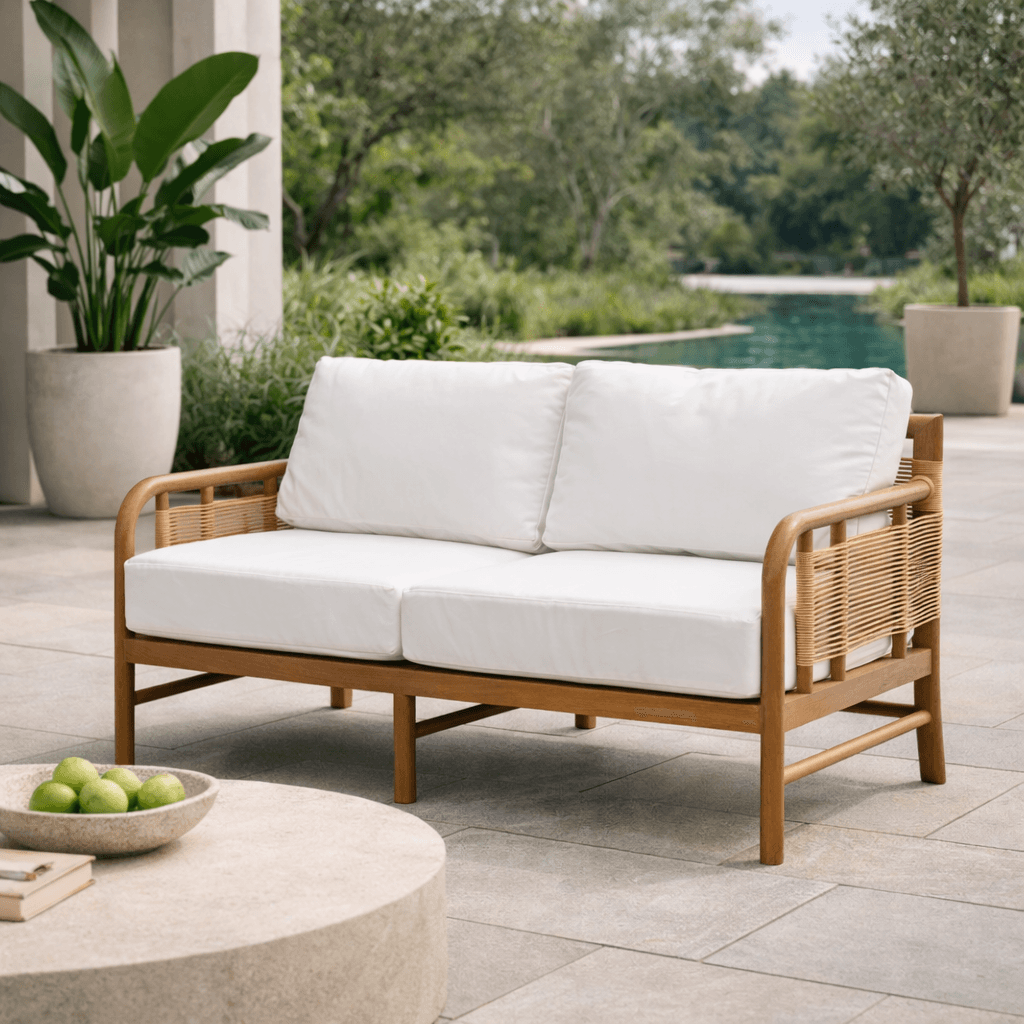 Westwood 58- Inch Teak Loveseat Sofa - thumbnail 3