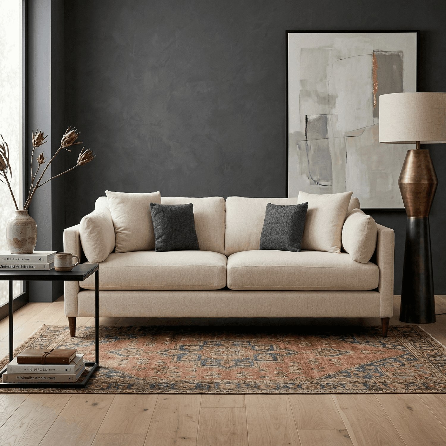 Uptown 96″ Sofa, White