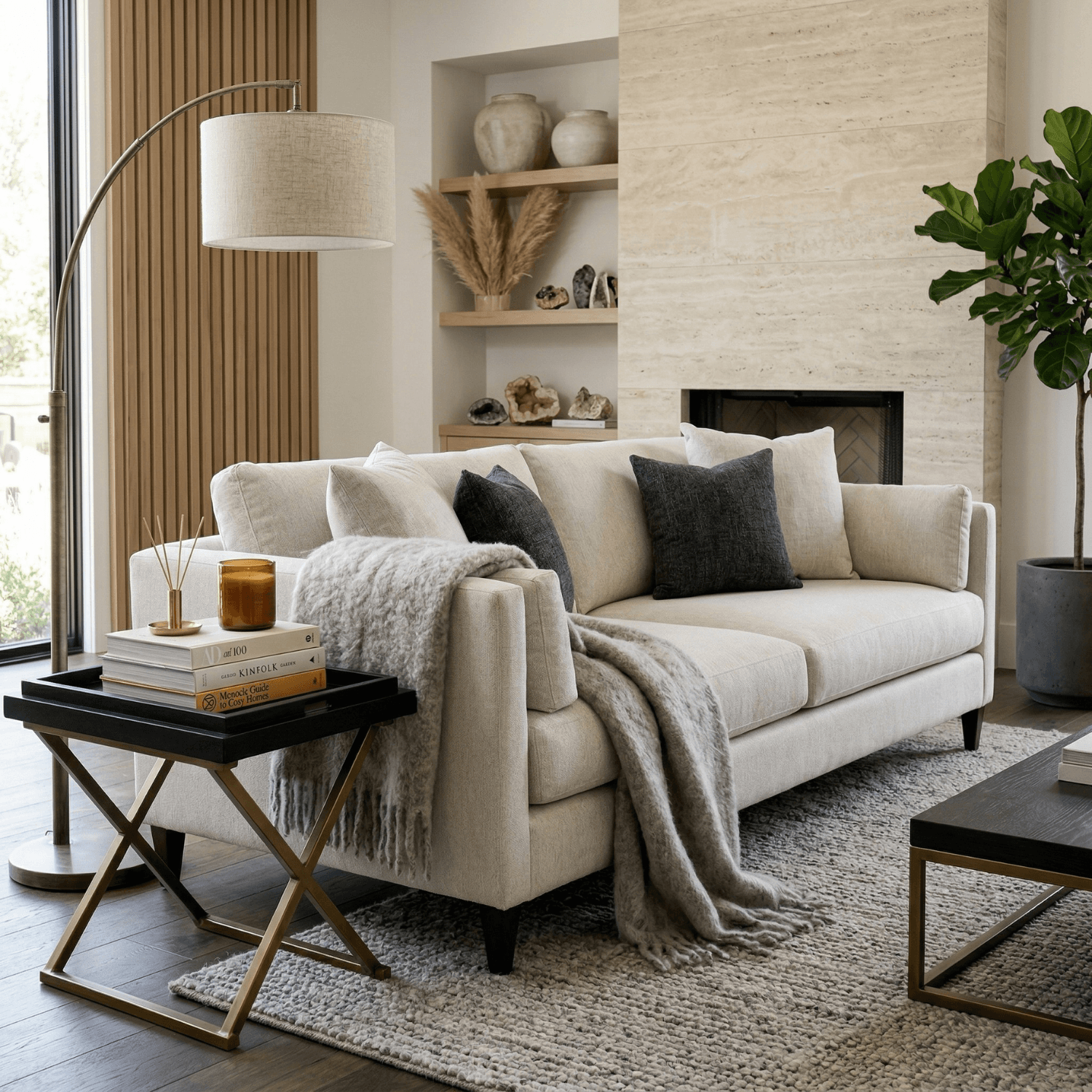 Uptown 96″ Sofa, White - thumbnail 4