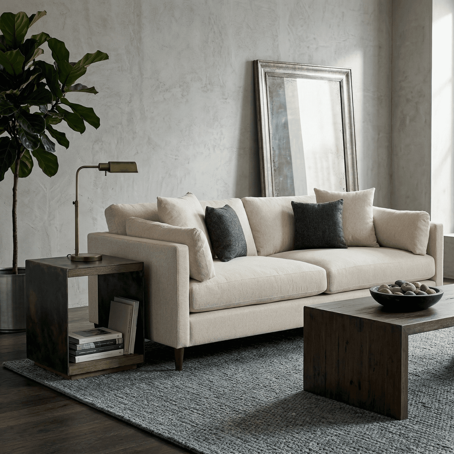 Uptown 96″ Sofa, White - thumbnail 2
