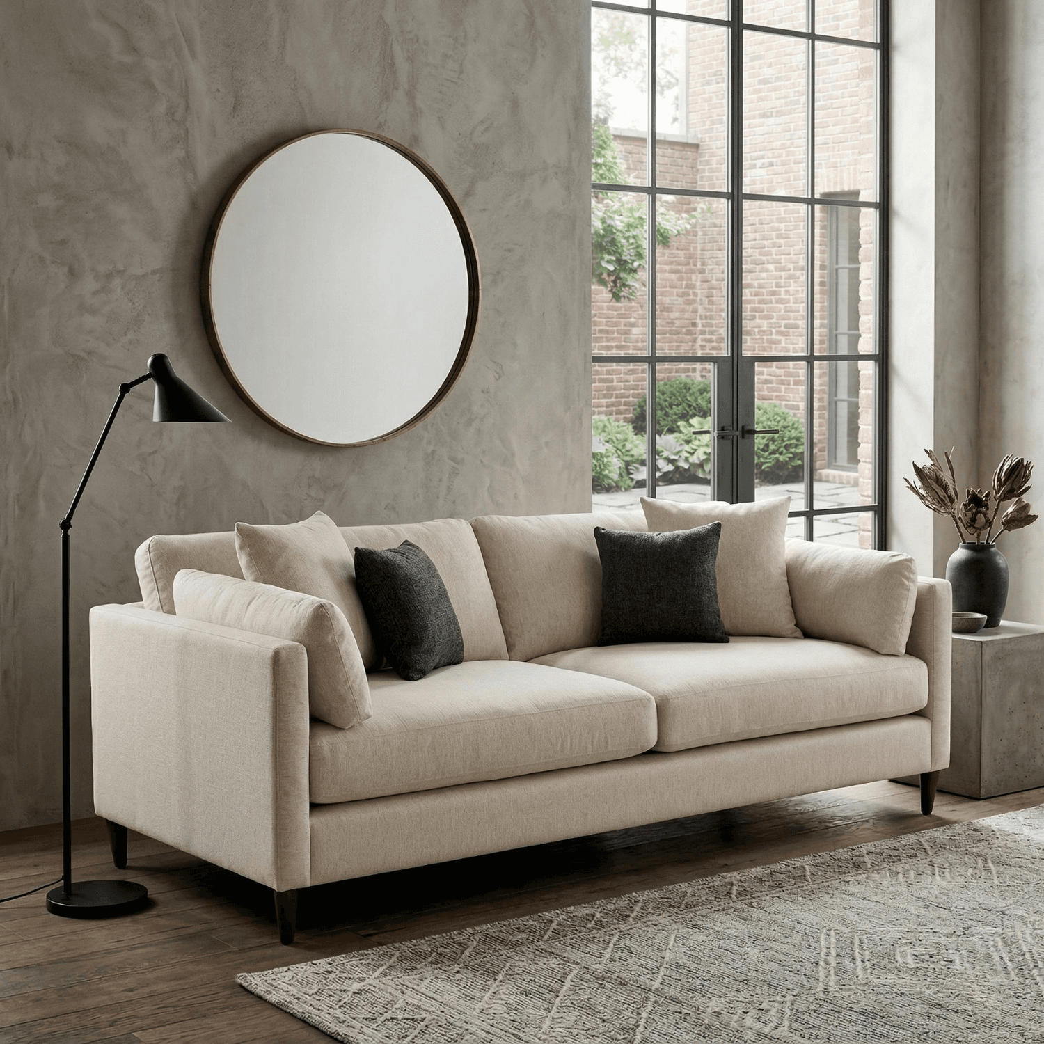Uptown 96″ Sofa, White - thumbnail 6