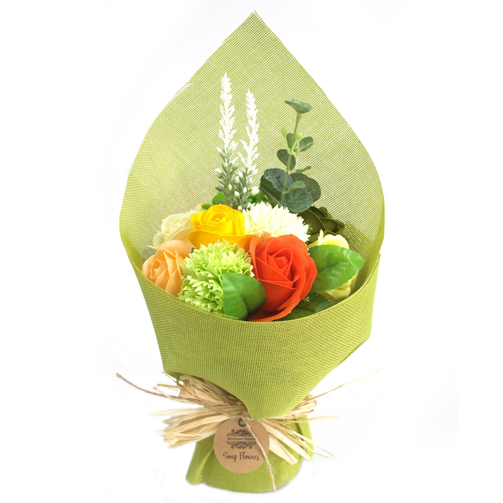 Green Yellow Soap Flower Bouquet
