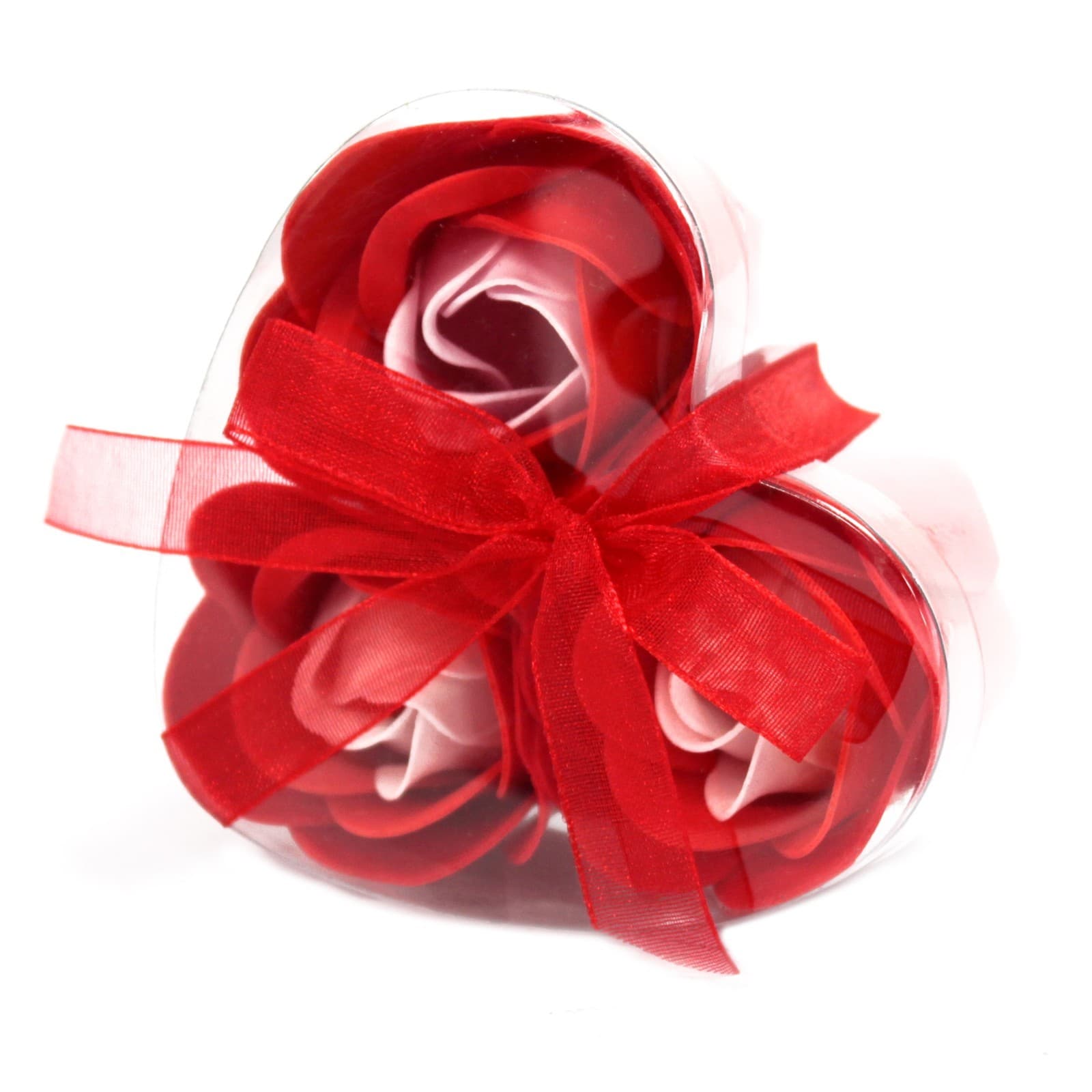 3 Red Soap Roses Box