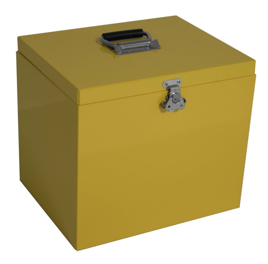 13″ Yellow File Box