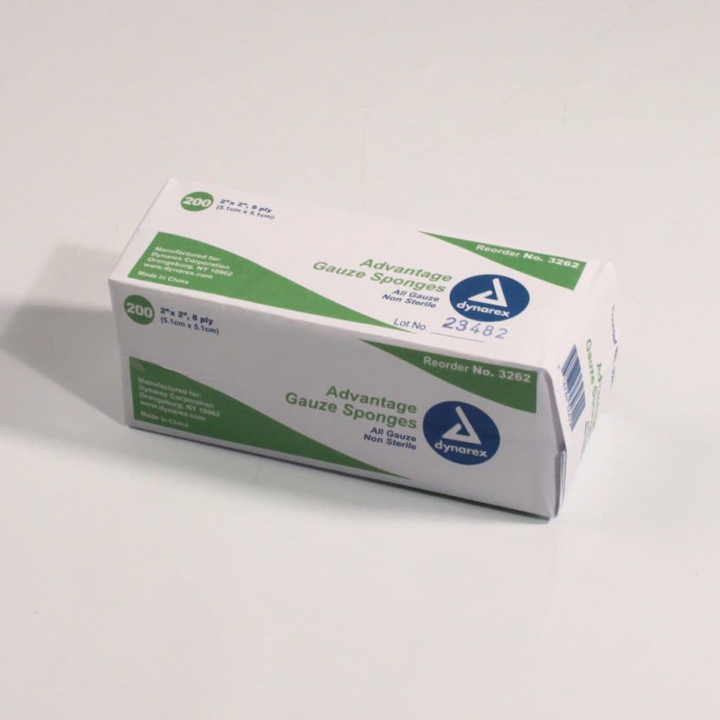 Advantage 2″ X 2″ Non-Sterile 8-Ply Surgical Sponges