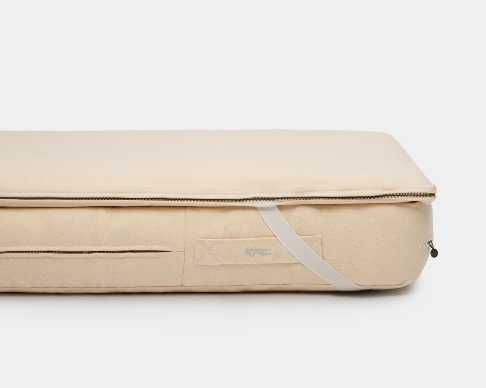 Mattress Topper filled with Wool Batting