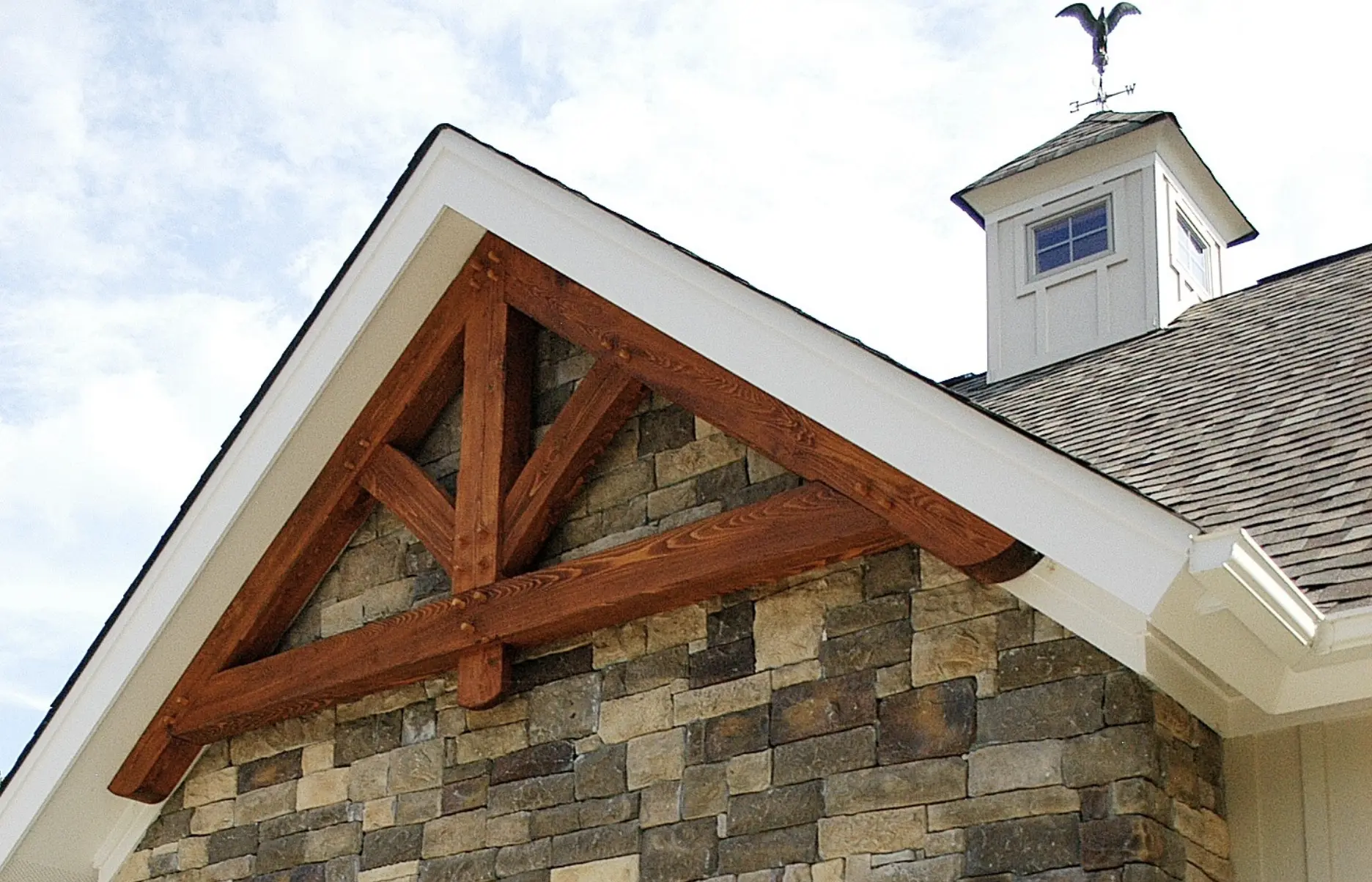 Handmade Timber Frame Gable Trusses