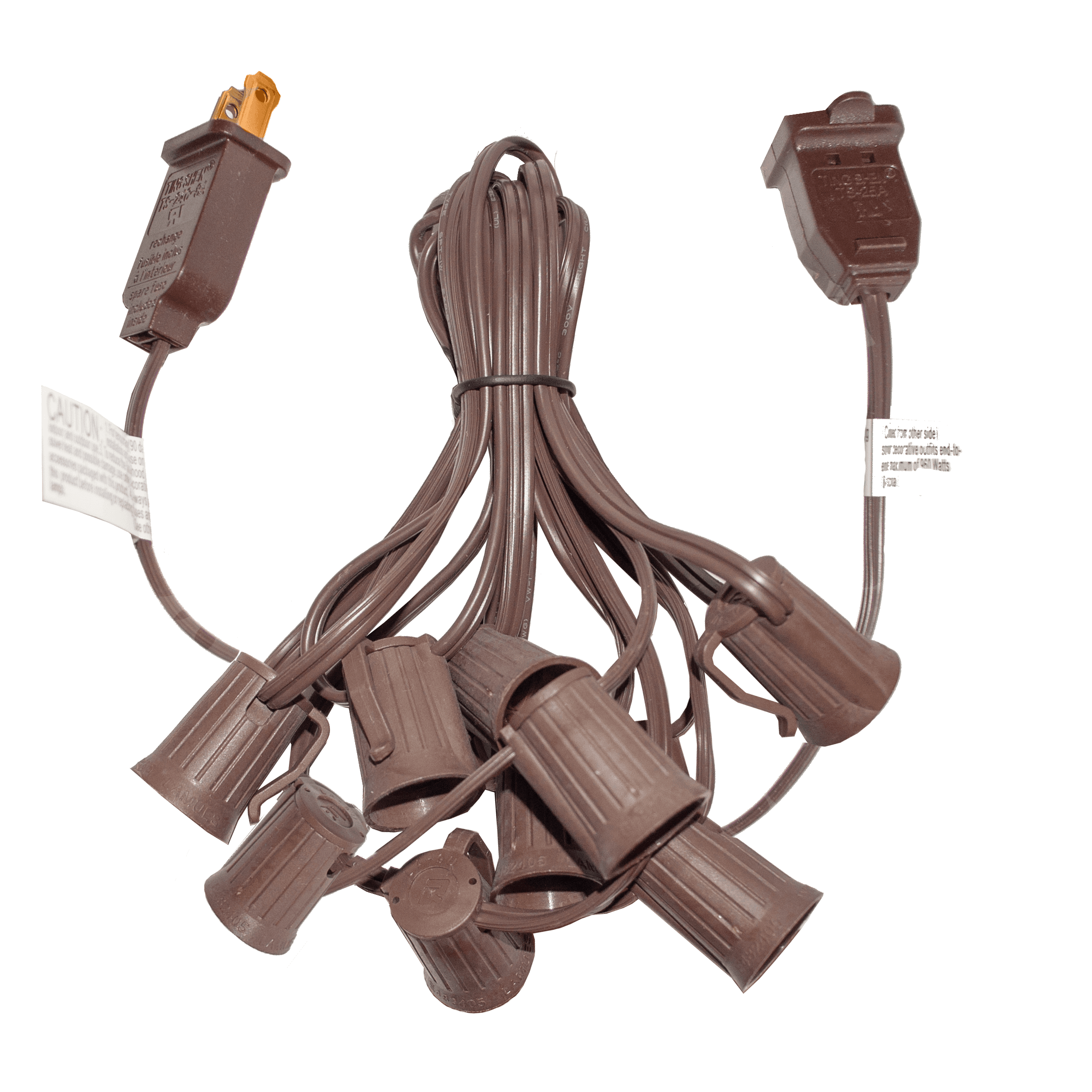 Brown 10′ C9 Base Light Strings