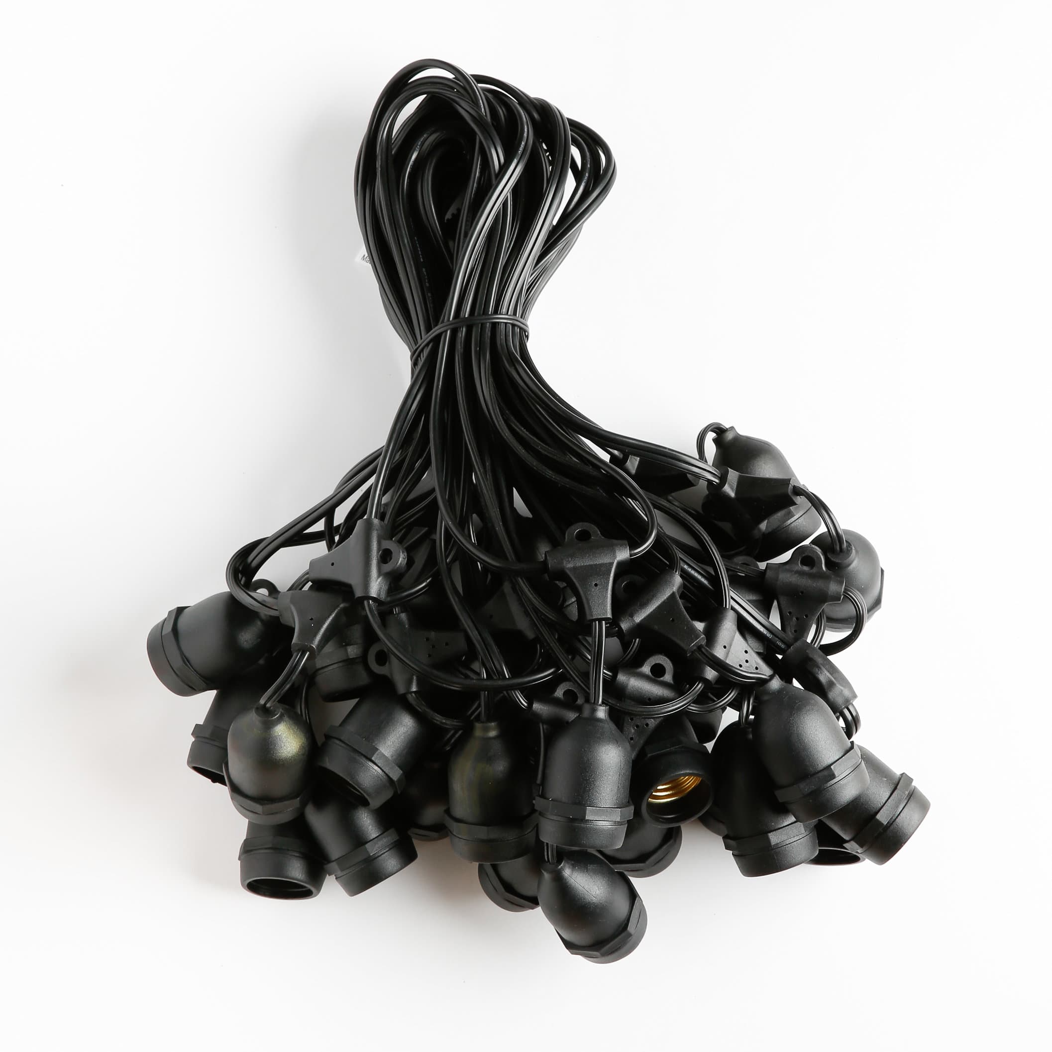 50’ E26 Commercial Grade Light Strings with Suspended Sockets and 16 Gauge Wire
