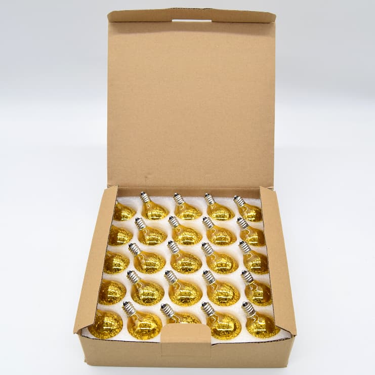 (Box of 25) G40 Mercury Gold C7 (E12) Base Light Bulbs - thumbnail 4