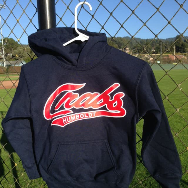 Navy | Hoodie Red Script