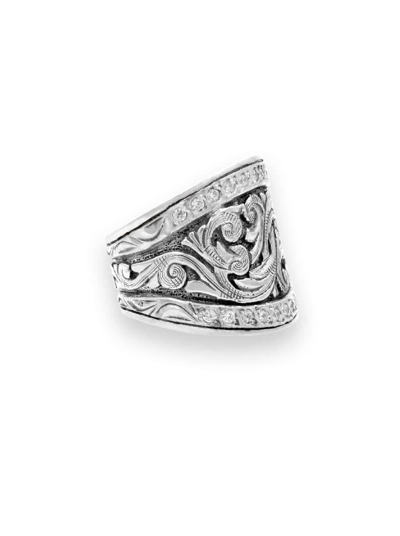 Sterling &amp; Crystal Statement Ring - thumbnail 2