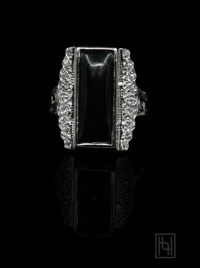 Zelda Black Onyx Ring - thumbnail 2