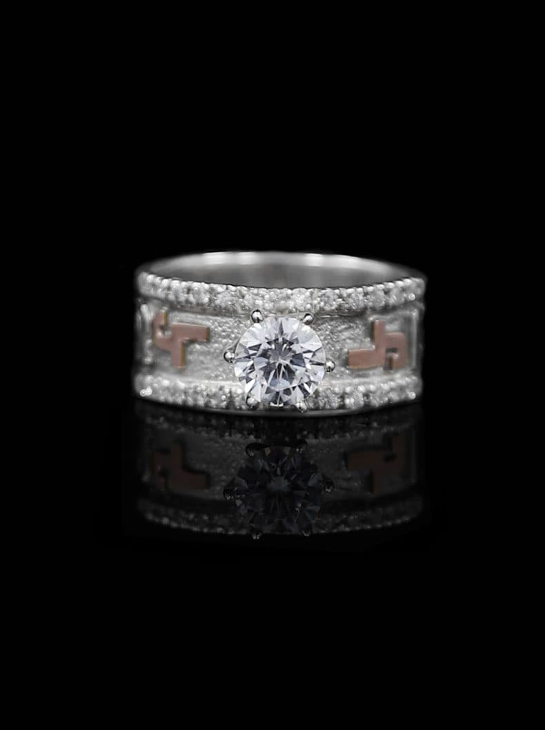 Custom Western Solitaire Ring - thumbnail 7