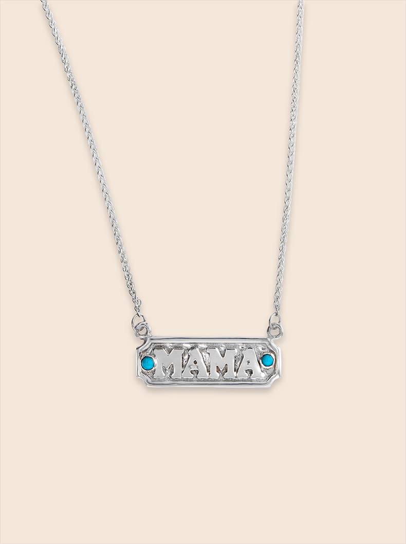 Custom Name Necklace w/ Stones - thumbnail 7