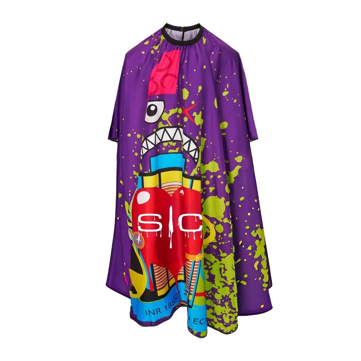 GAMMA+ X STYLECRAFT RADIOACTIVE BARBER &amp; STYLIST CAPE – Purple SC350B