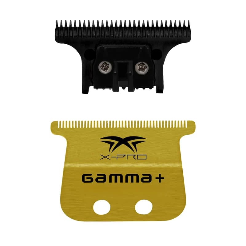 Gamma+ X-Pro Gold Titanium Wide Trimmer Blade with Black DLC The One Cutter #GP527GB